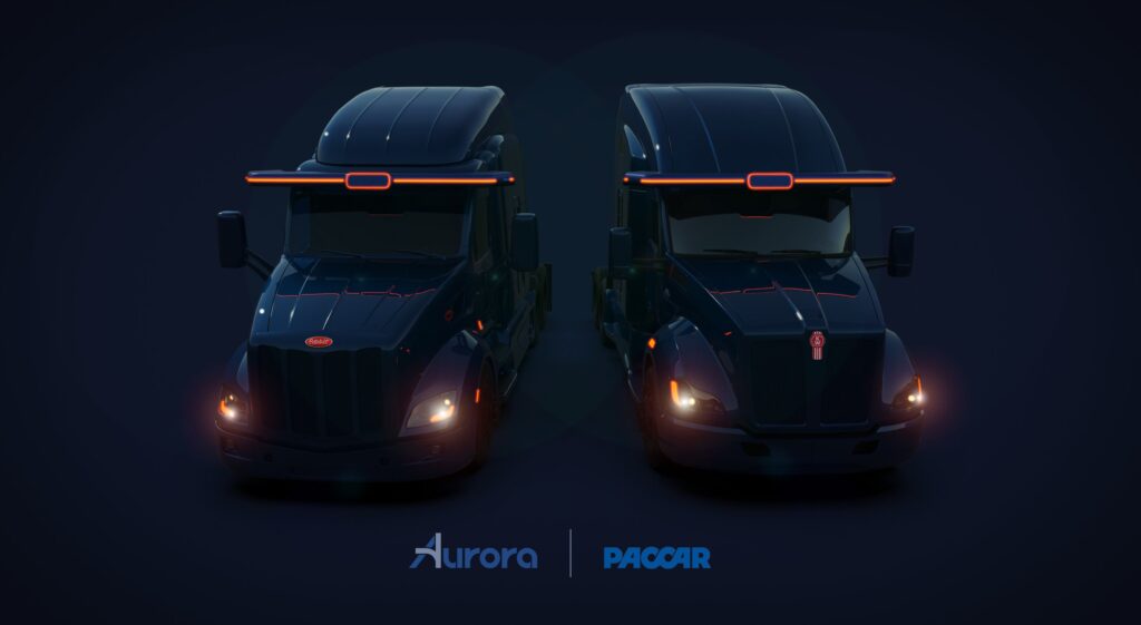 PACCAR Aurora strategic partnership autonomous trucks