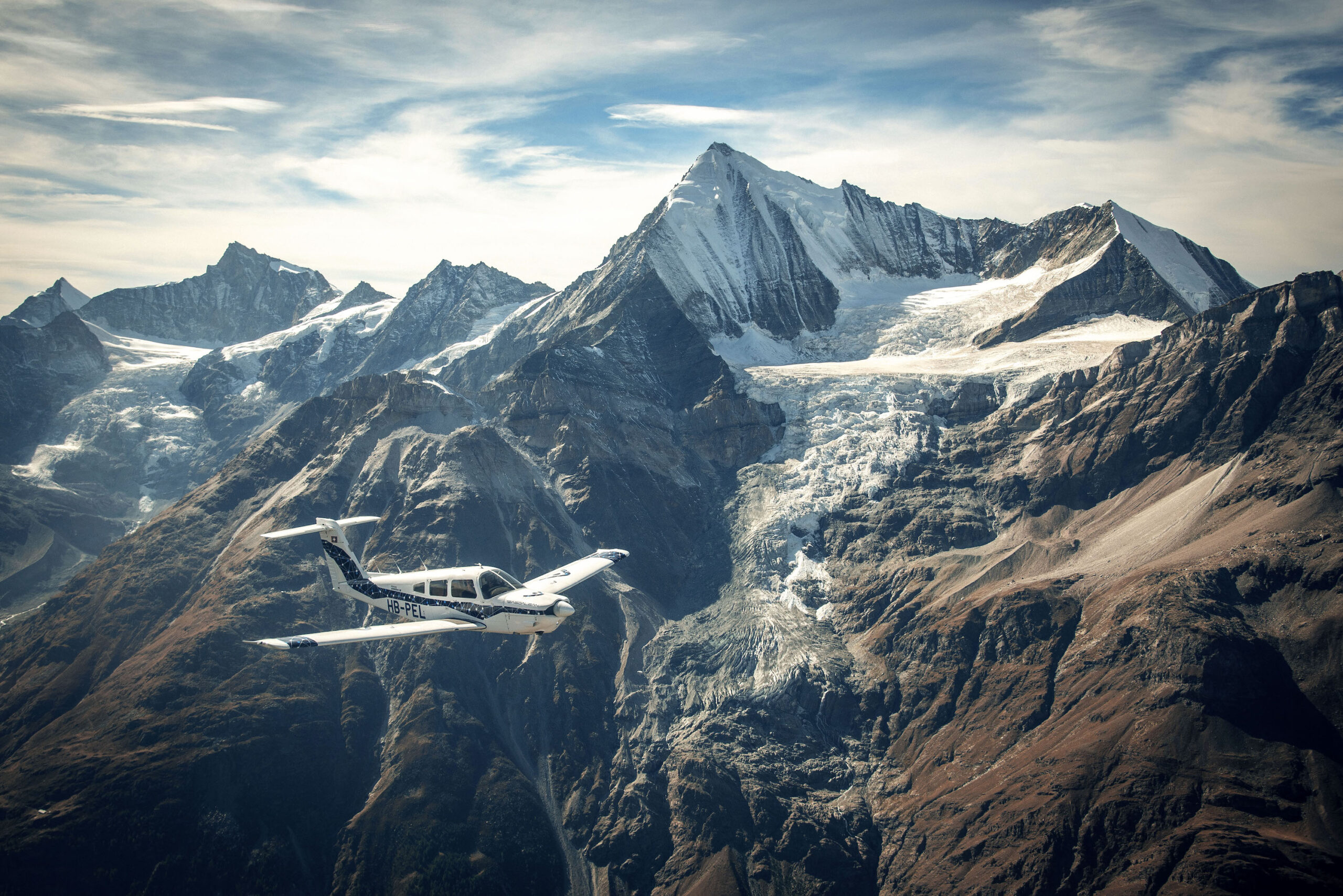 Daedalean Aircraft Over Alps