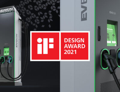 EVBox Electric Vehicle Fast Charging Station Wins iF DESIGN AWARD