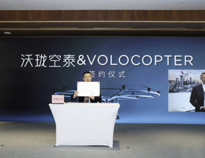 Volocopter and Geely Joint Venture Orders 150 Volocopter Aircraft
