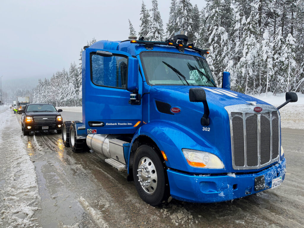Embark truck snow