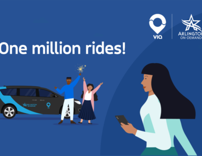 Arlington Via Rideshare Celebrates 1 Million Trips with Free Rides