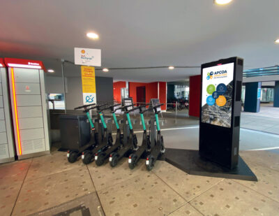 Swiftmile Brings Micromobility Charging to APCOA Parking Garages