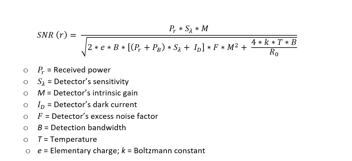 LiDAR Equation 2