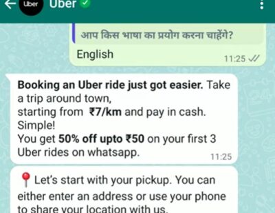 Infobip and Uber Offer Ride-Hailing Booking on WhatsApp