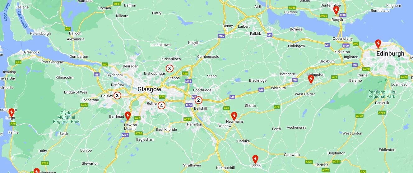 The InstaVolt EVolution Public EV Charging Network in Scotland