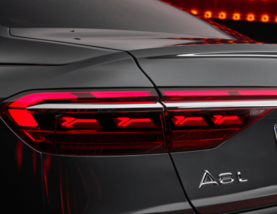 Digital OLED Tail Lights in the Updated Audi A8