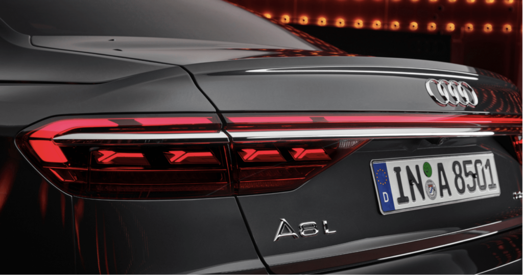 Audi A8L rear lighting from OLEDWorks