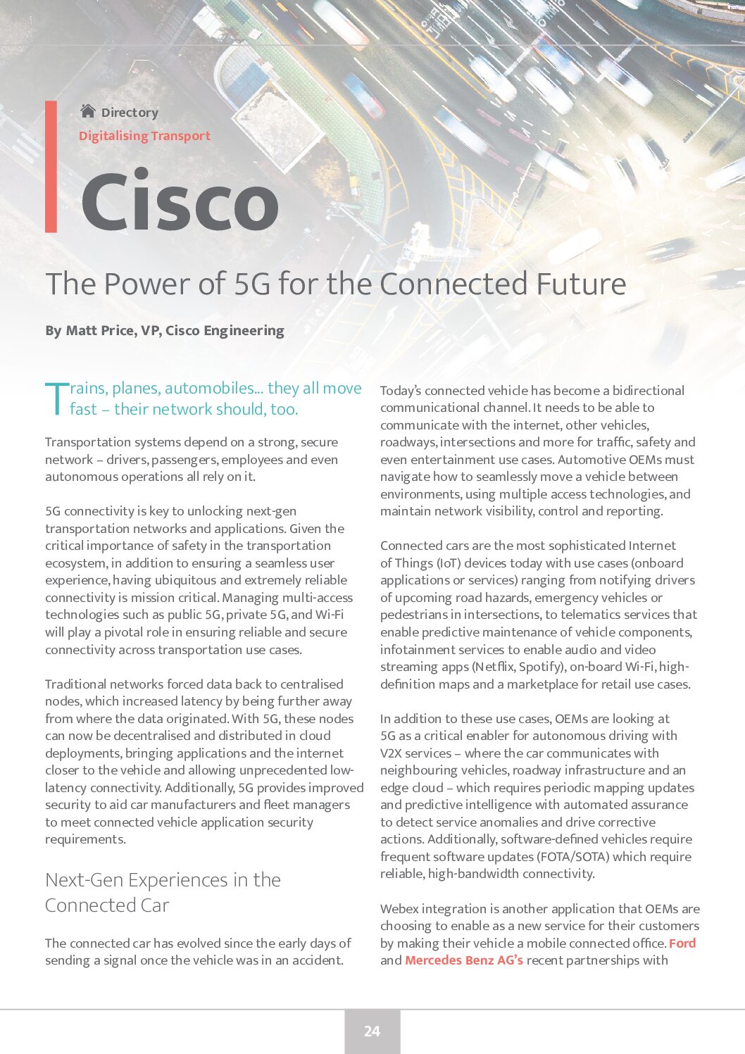Cisco: The Power of 5G for the Connected Future