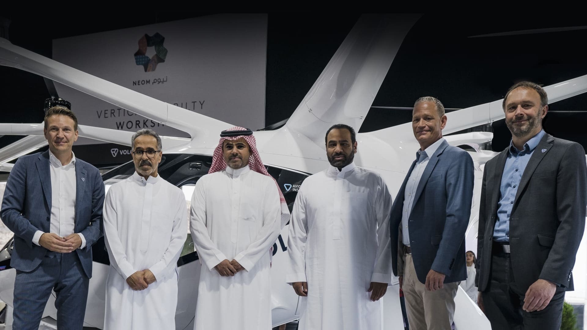 NEOM and Volocoptor have conducted the first electric air taxi flight in Saudi Arabia 