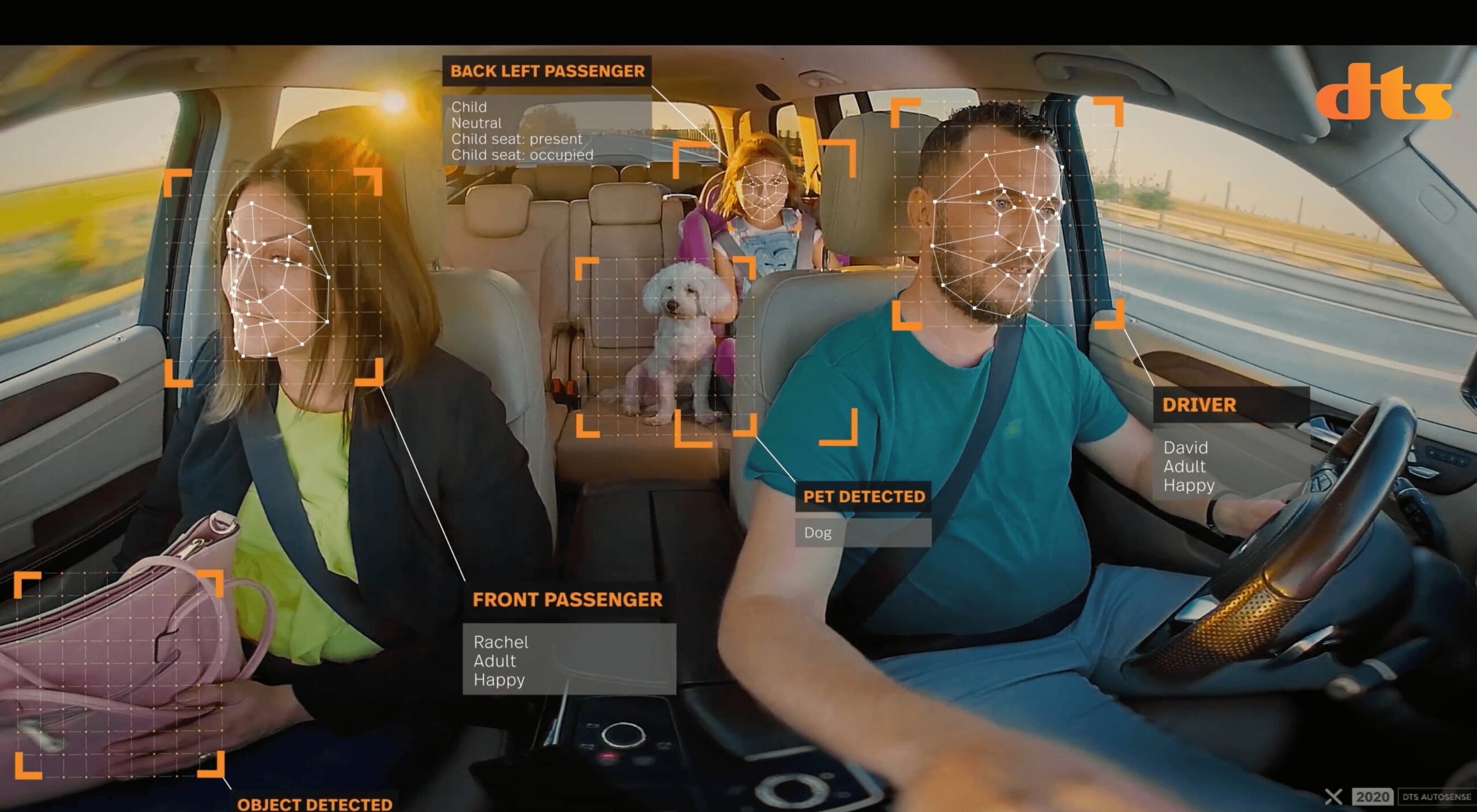 DTS AutoSense monitors all vehicle occupants 