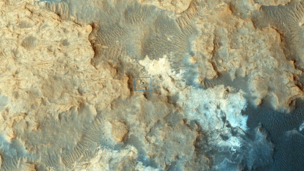 An image of the surface of Mars