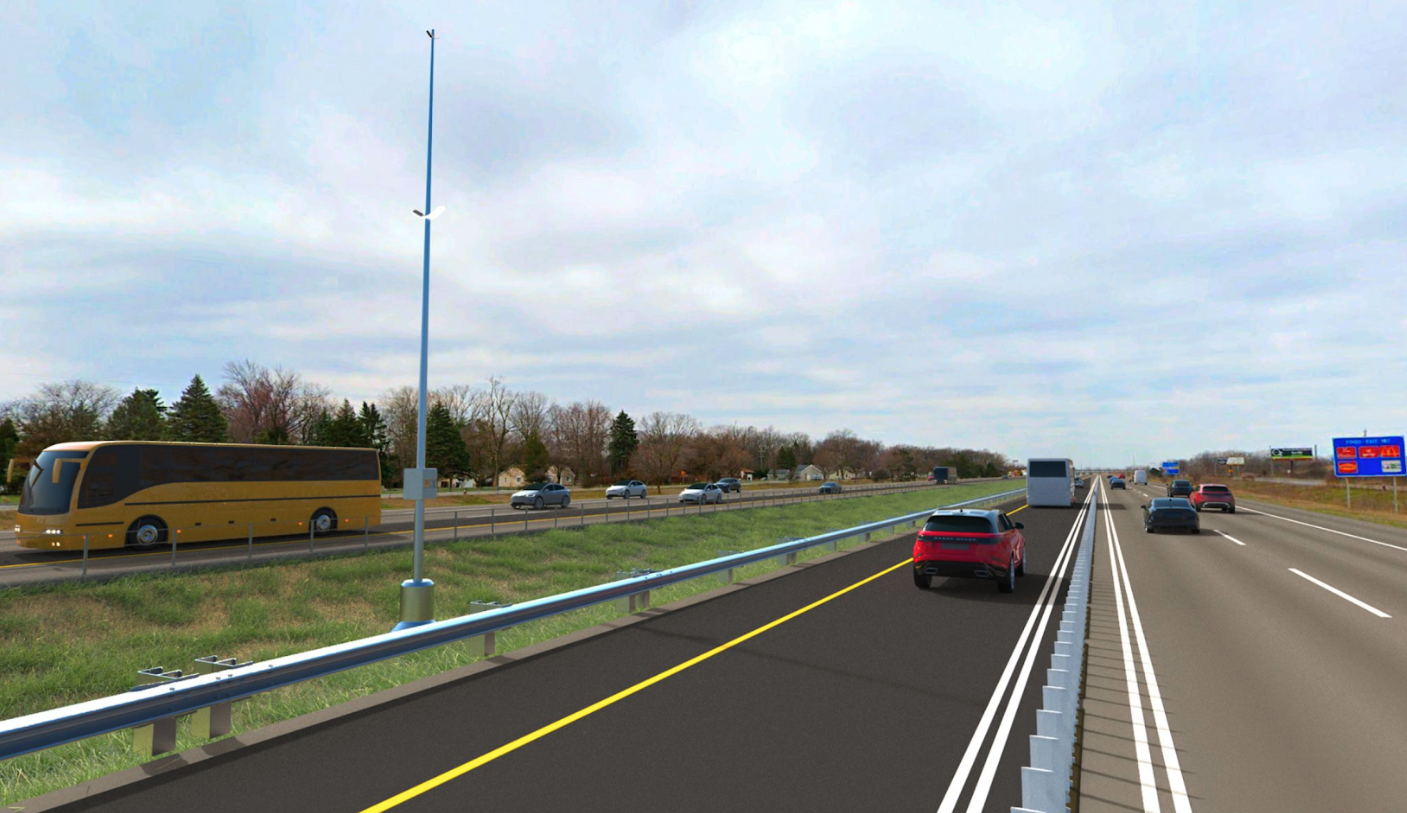 The proposed dedicated express lanes on I-94
