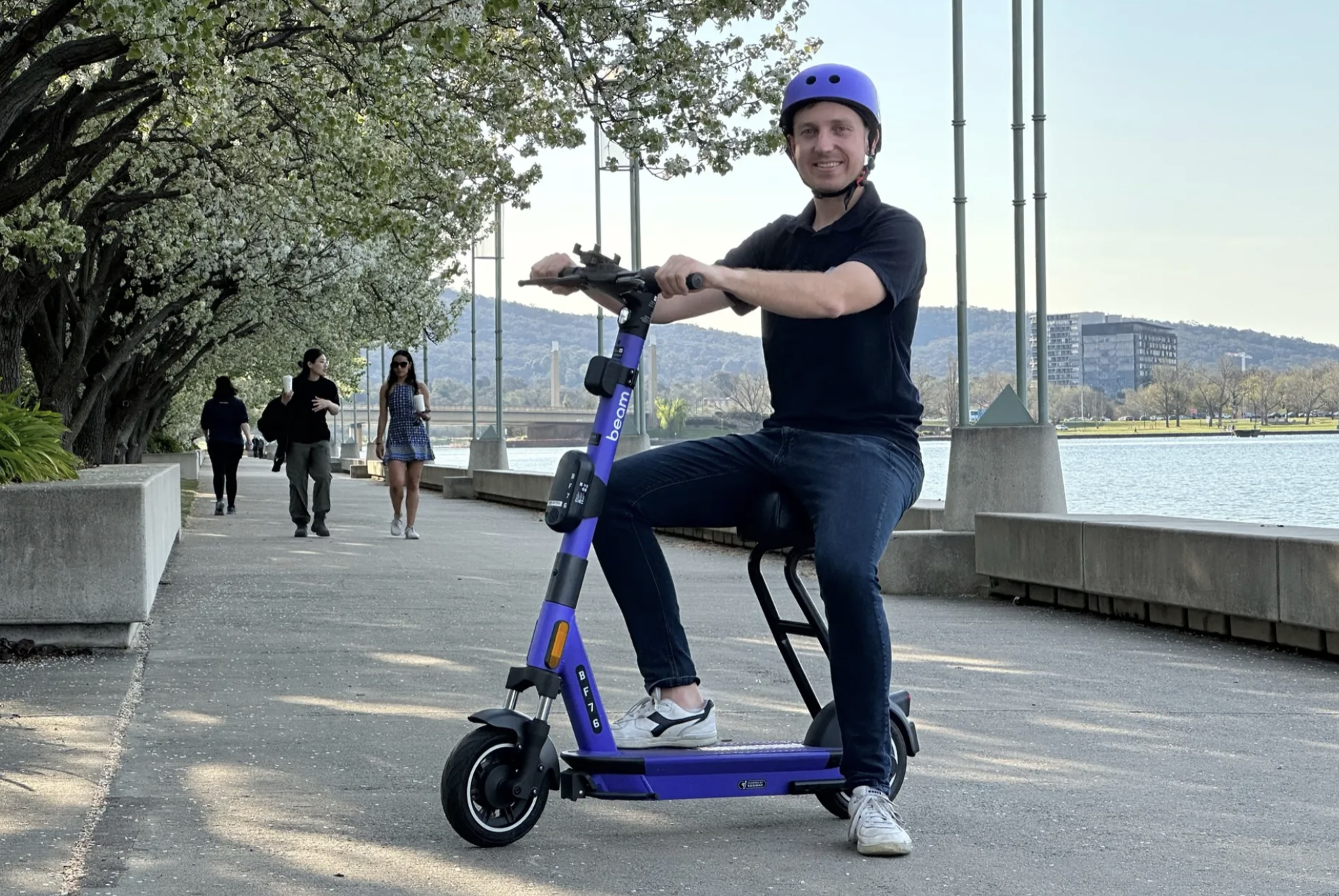 Beam's seated e-scooter