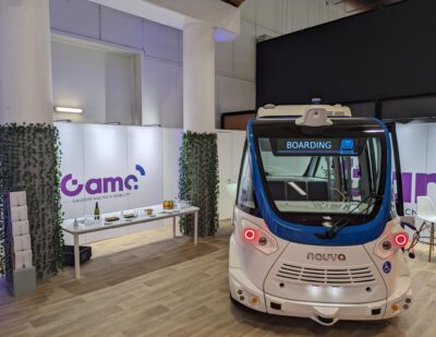 Gama Presents Level 4 Autonomous Shuttle at Busworld