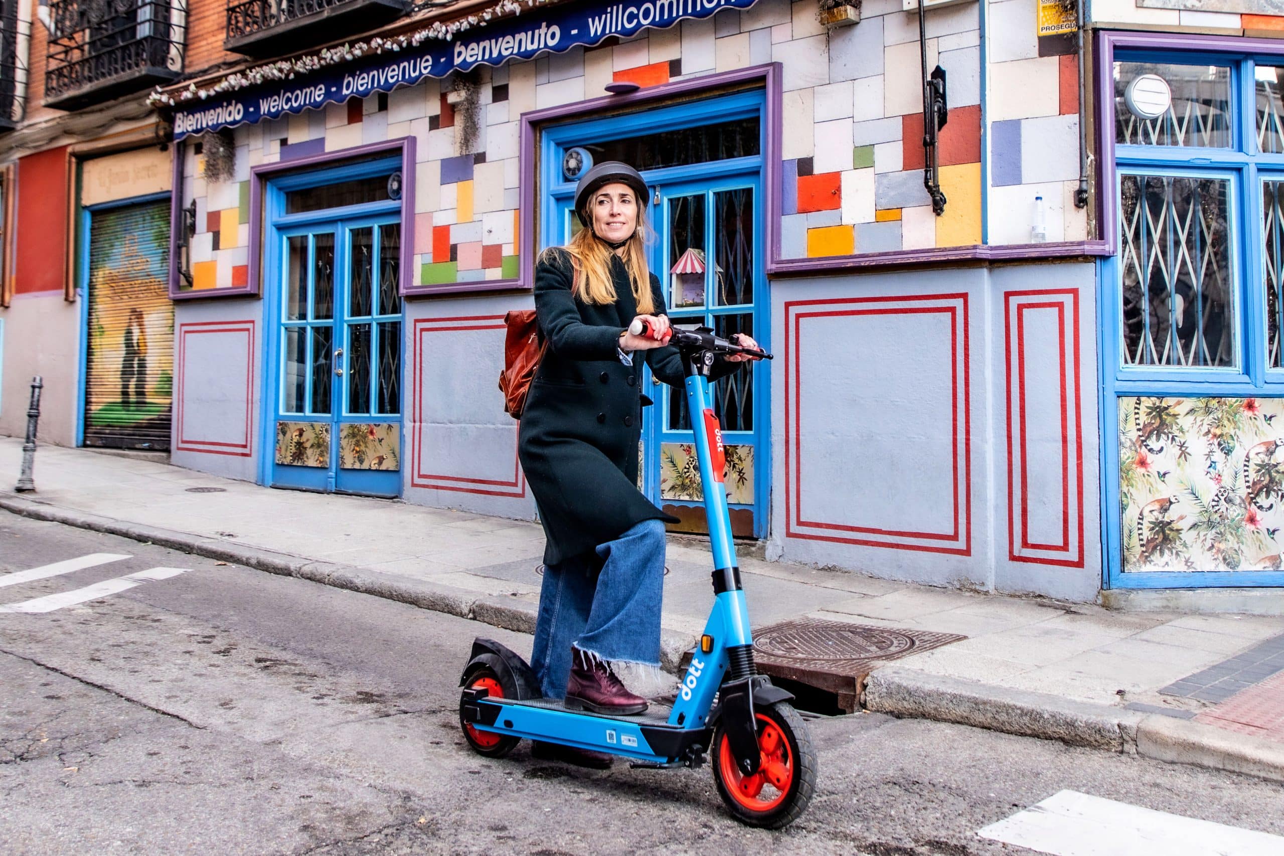 Dott's e-scooters in Madrid, Spain