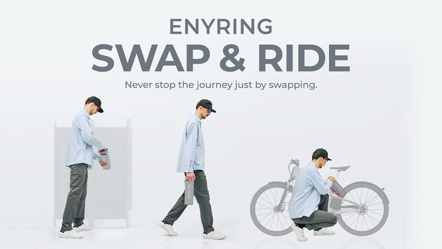 ENYRING's subscription service for swappable batteries for compact electric vehicles