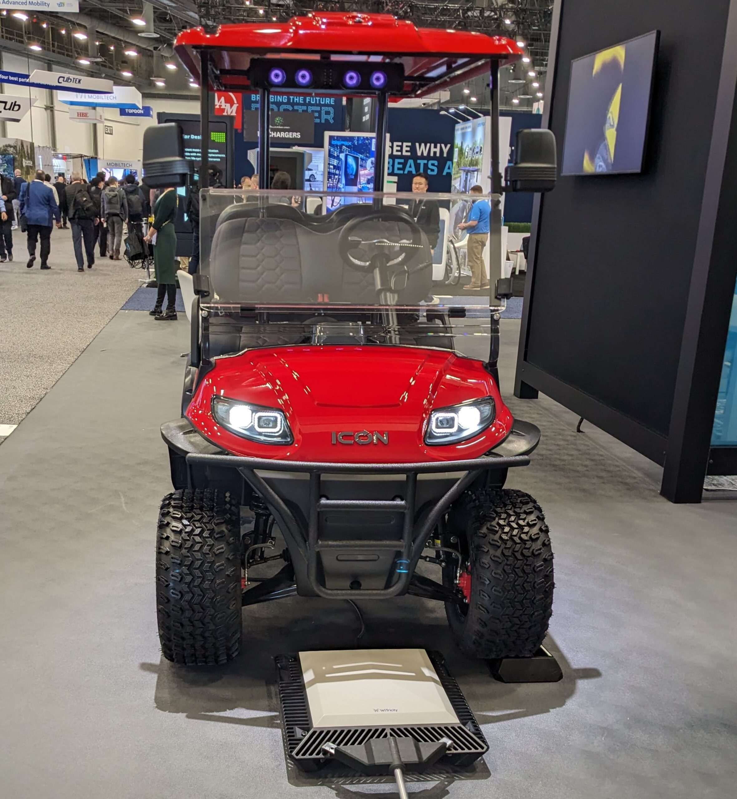 At CES, WiTricity's wireless charging solution is showcased with vehicles from numerous OEMs