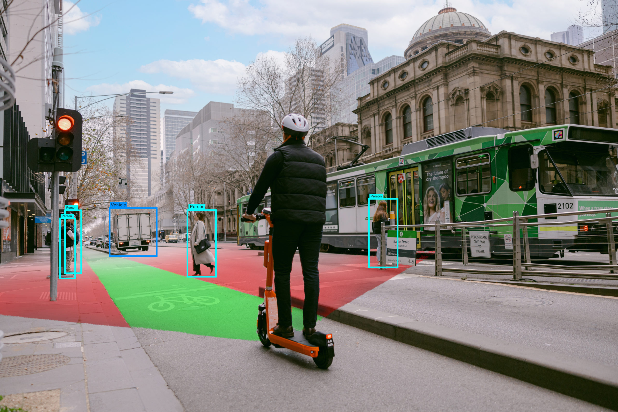 Neuron electric scooter in Melbourne, Australia