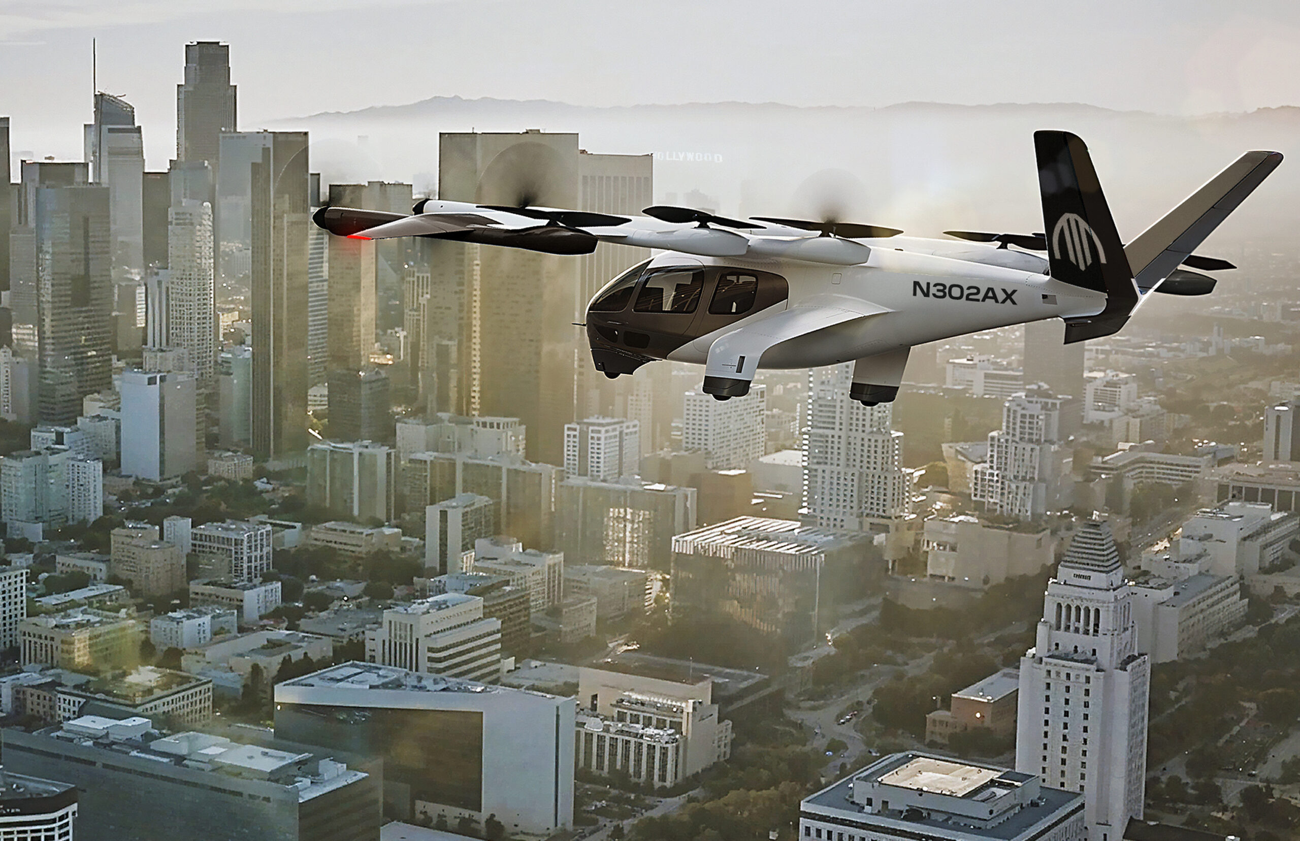 Archer air taxi operations over Los Angeles