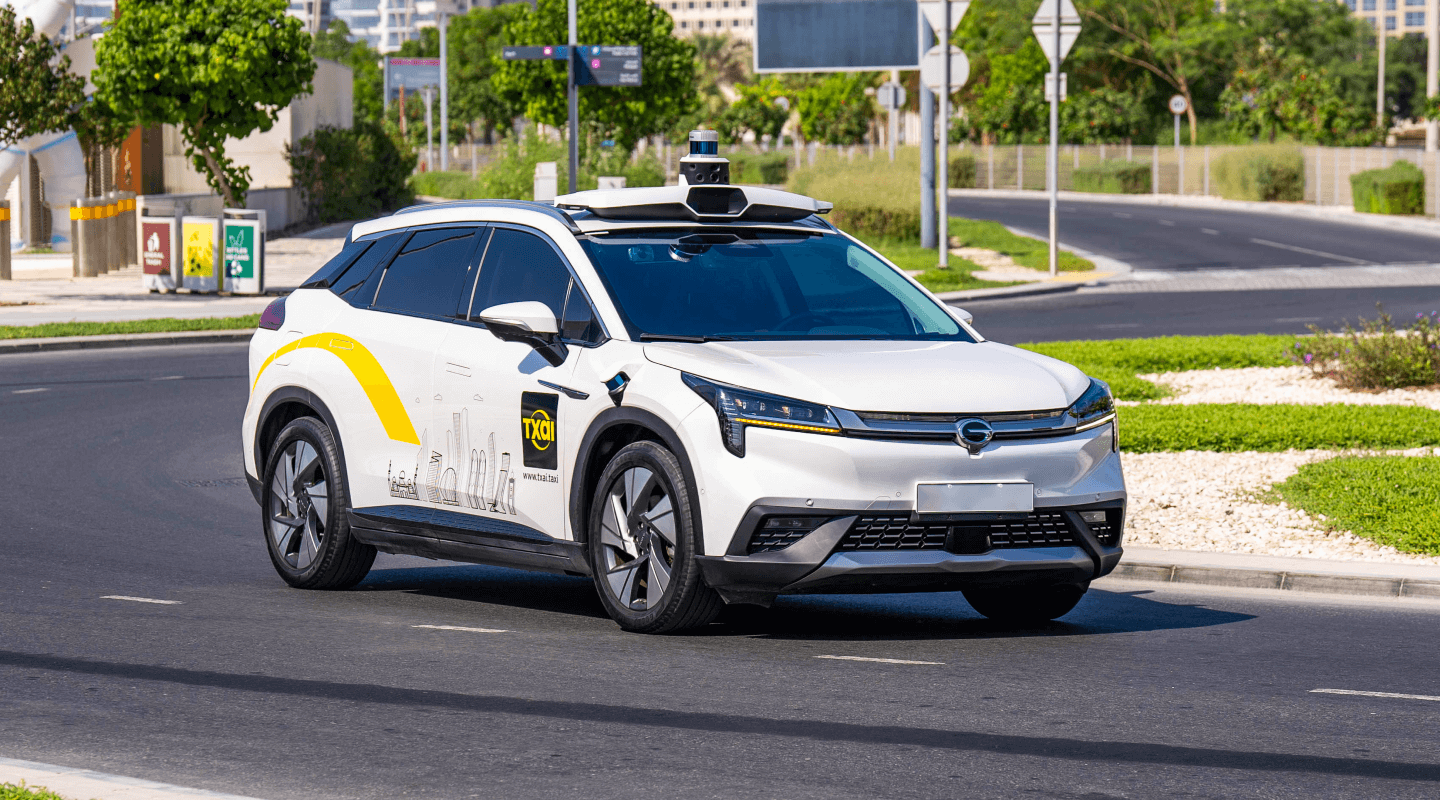 A WeRide autonomous vehicle in the UAE