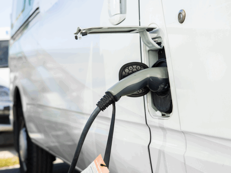 Electric van charging