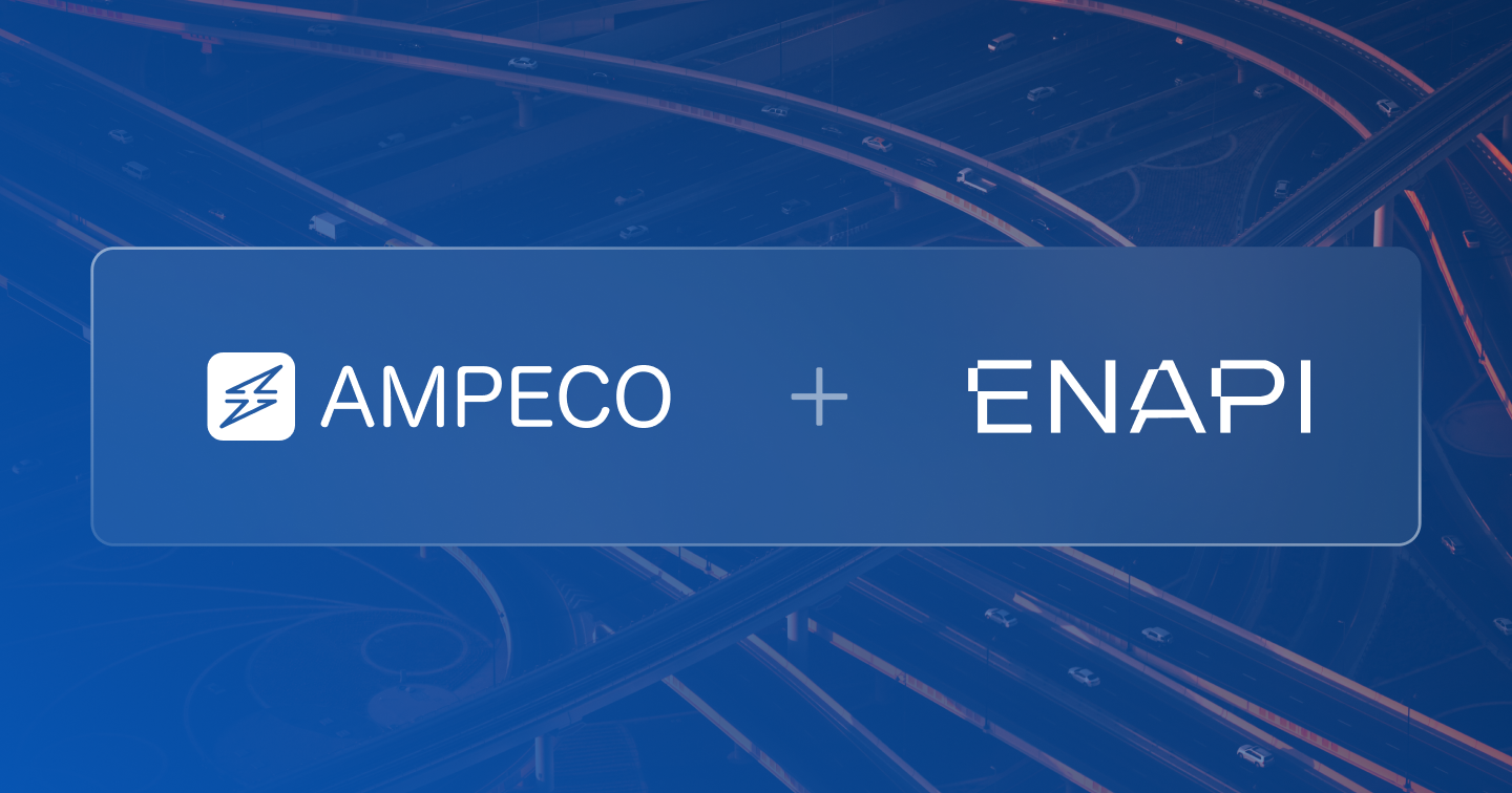 The logos of both AMPECO and ENAPI