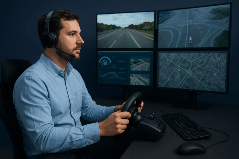 A representation of a remote operator