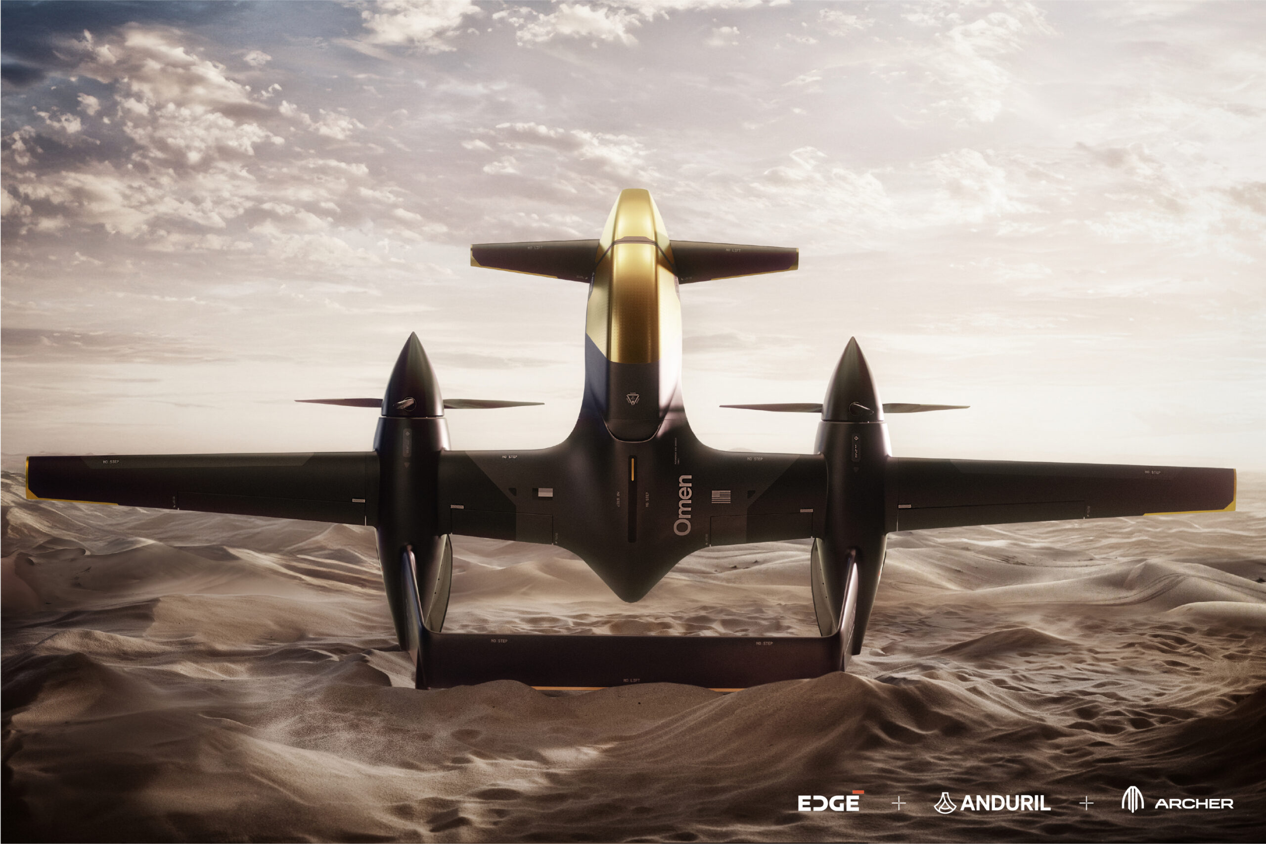 An artist rendering of the Omen Autonomous Air Vehicle System