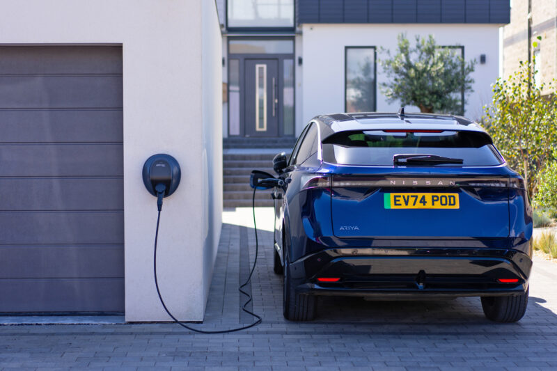 Nissan car with Pod Point