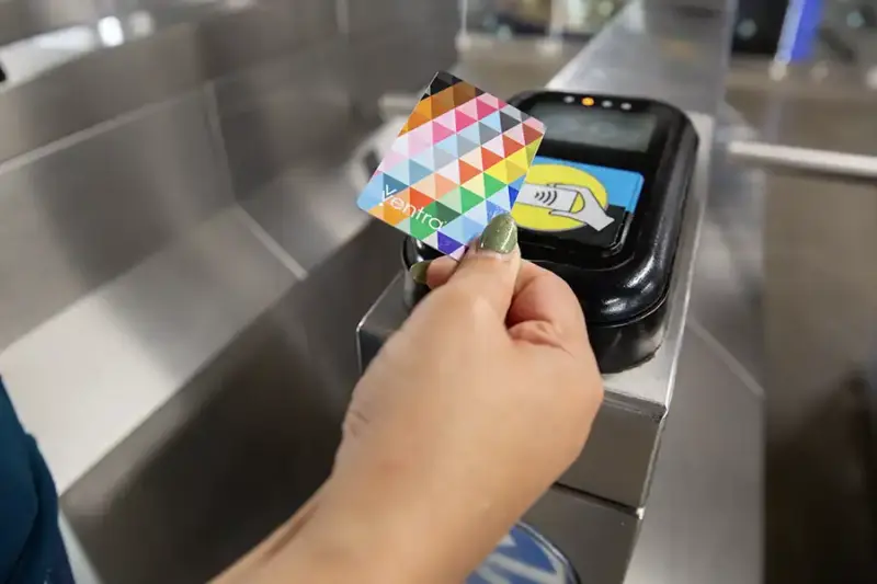Transit Smartcard being swiped