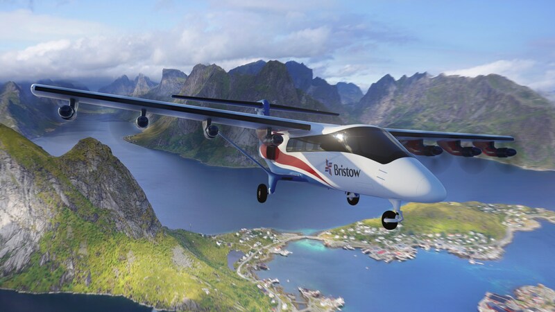 Artist impression of Electra's aircraft