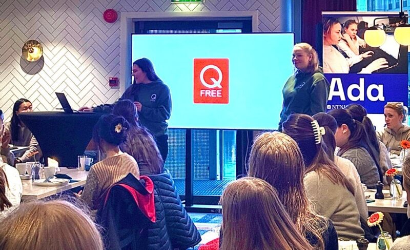 Q-Free colleagues share women’s roles in tech to university students