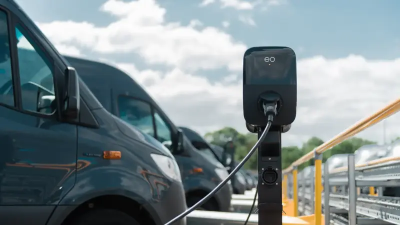 eo charger being used
