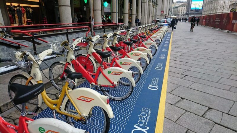 BikeMi bike-sharing station