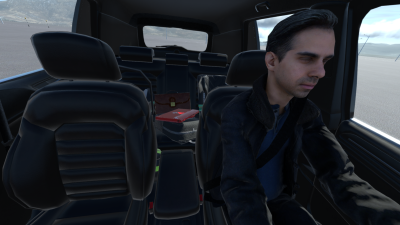 AV elevate IN CABIN enables the testing of driver monitoring system scenarios in simulation, such as a driver falling asleep