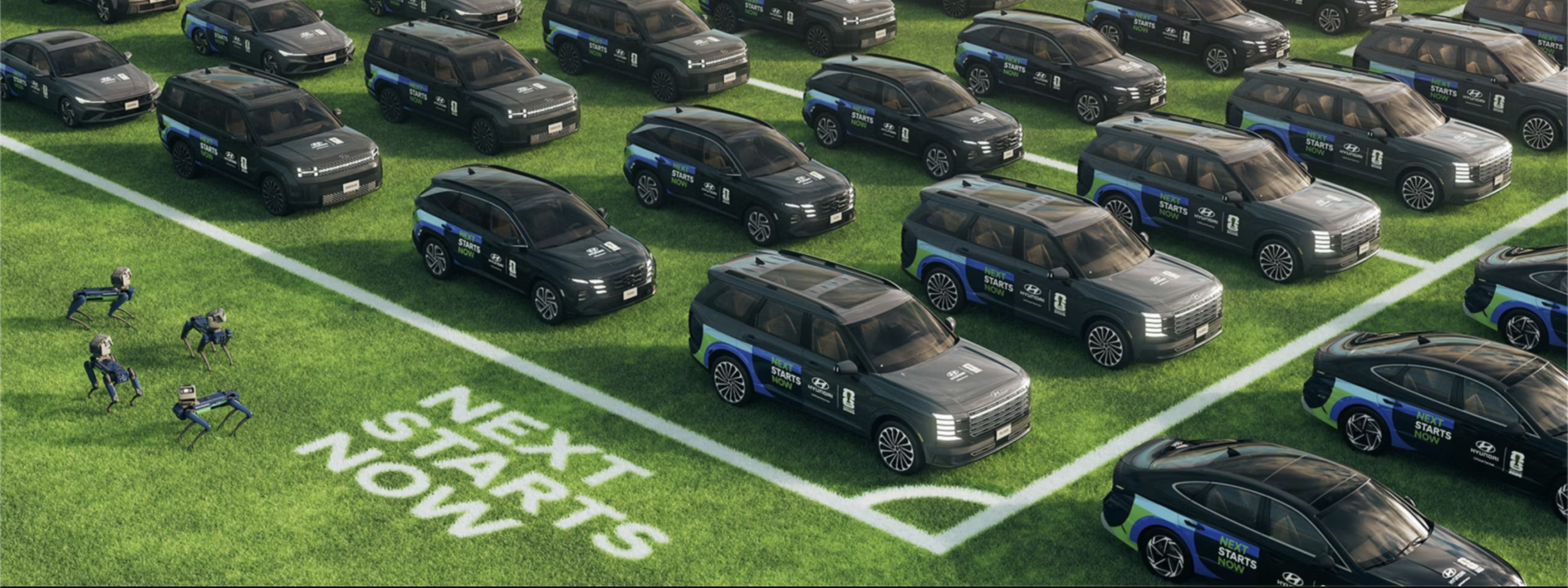 Hyundai will deploy its largest-ever mobility and robotics fleet for the tournament