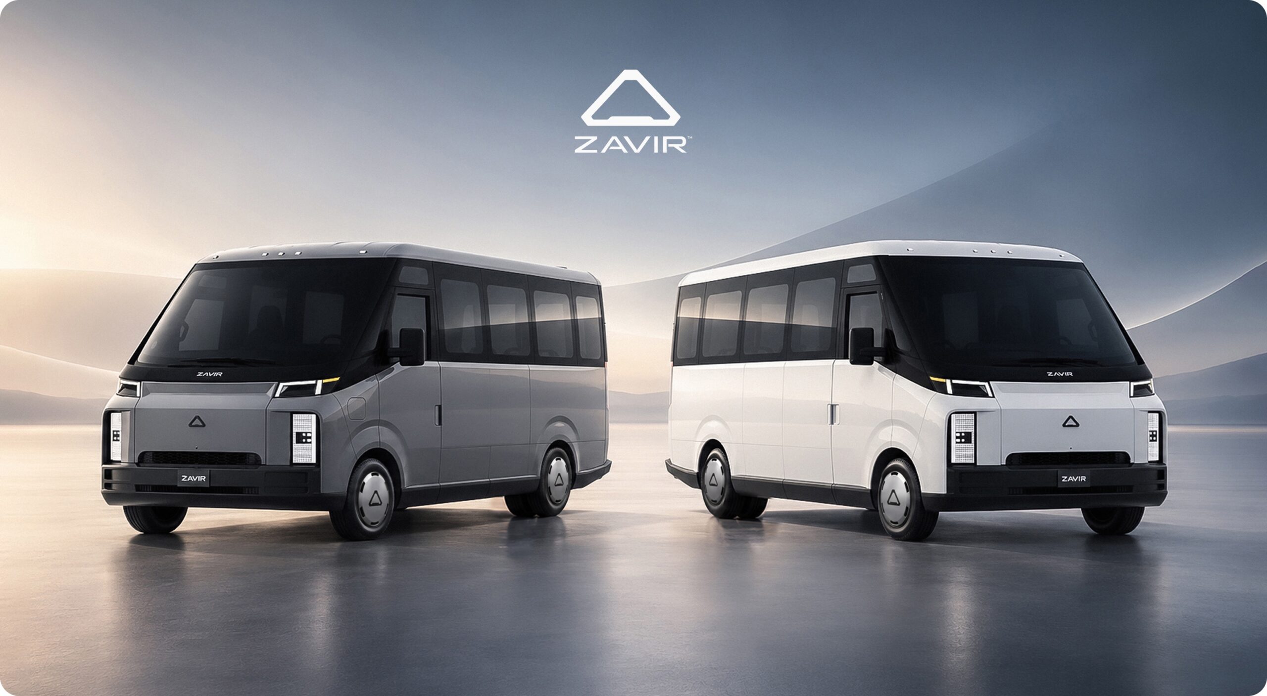 A Rendering of the new bus concept, shown in silver and white